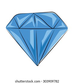 
Diamond Colored Sketchy Vector Icon
