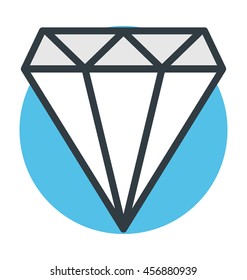 Diamond Colored Vector Icon