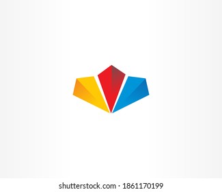 Plantilla de diseño de logotipo de vectores de diamantes y colores
