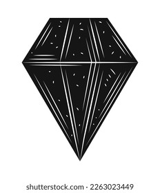 diamond colorless esoteric icon isolated