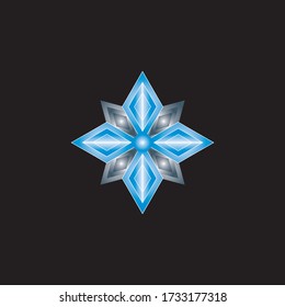 Logotipo de la brújula de diamantes, esto es bueno para cualquier sector