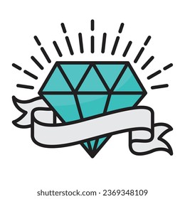 Diamond with concept day of death. Vector design