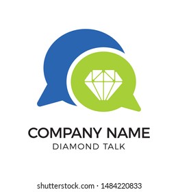 Diamond concept logo. Business success logotype design template.