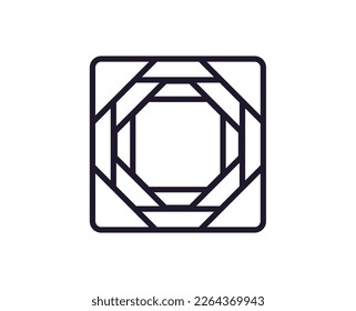 Concepto de diamante. Pictograma de infarto único editable de primera calidad perfecto para logotipos, aplicaciones móviles, tiendas en línea y sitios web. Símbolo vector aislado en fondo blanco. 
