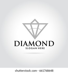diamond corporate modern logo vector illustration
