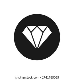 vector de icono de cartón de cristal de diamante