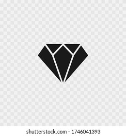 vector de icono de cartón de cristal de diamante
