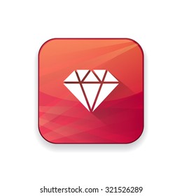 diamond crystal  icon