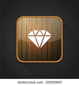 diamond crystal  icon