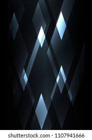 diamond crystal shine abstract background, gem business template, facet technology background, vector illustration