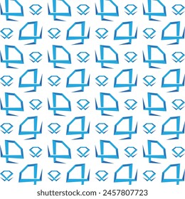 Diamond cunning trendy multicolor repeating pattern vector illustration background design