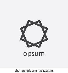 diamond cut identity template icon design element