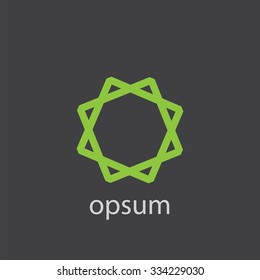 diamond cut identity template icon design element