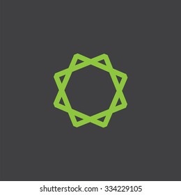 diamond cut identity template icon design element