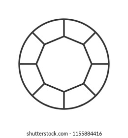 diamond cut, jewelry related outline icon