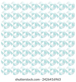 Corte de diamante. Decoración cuadrada. Tono azul claro. Sin costuras. Vector.