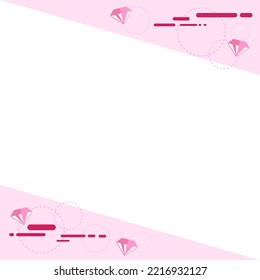 material de ilustración de fondo de decoración de diamantes