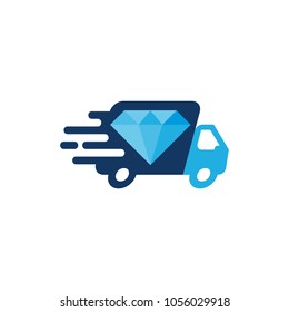 Diamond Delivery Logo Icon Design