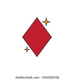 Diamond design, Casino las vegas game lucky play win and chance theme Vector illustration