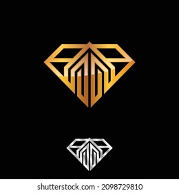 Diamond design logo for construction industry logo icon symbol. Vector illustration EPS.8 EPS.10