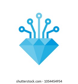 Diamond Digital Logo Icon Design