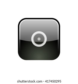 Diamond disc for concrete cutting - vector icon