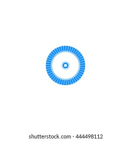 Diamond disc for concrete cutting - vector icon