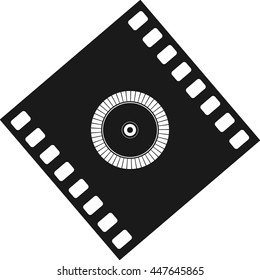 Diamond disc for concrete cutting - vector icon