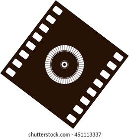 Diamond disc for concrete cutting - vector icon