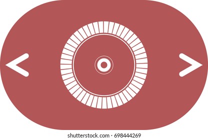 Diamond disc for concrete cutting - vector icon