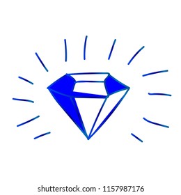 diamond doodle icon