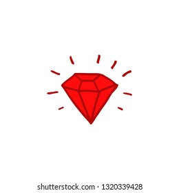 diamond doodle icon