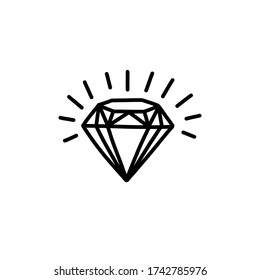 Symbol für Diamantdoodle, Vektor-Abbildung