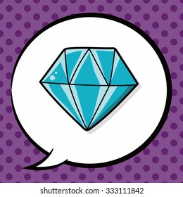 diamond doodle, speech bubble