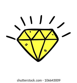 Diamond In Doodle Style