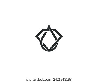 Diamond Drop Logo Concept icon sign symbol Element Design. Aqua, Mineral Oil, Droplet Logotype. Vector illustration template