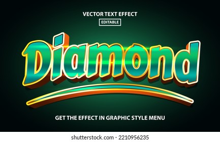 Diamond Editable Text Effect Style