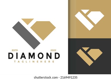 Diamond Elegant Modern Logo Design  Vector Template