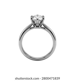 Diamond engagement ring in halftone style isolated on white background. Luxury jewelry illustration symbolizing love, marriage, proposal and commitment.