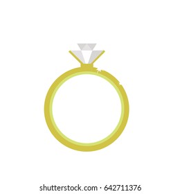 Diamond  engagement ring icon