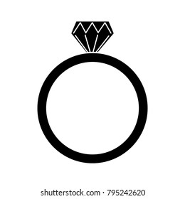 diamond engagement ring icon image 
