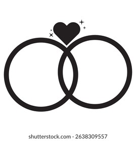 Diamond engagement ring icon, diamond wedding ring. white background. EPS 10 