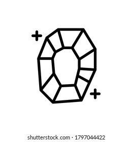 Diamond esoteric icon. Simple line, outline vector elements of esoteric icons for ui and ux, website or mobile application