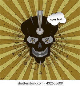 Diamond eyes skull san light vintage