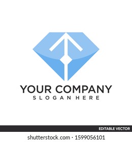 diamond F logo monogram initial letter