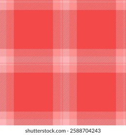 Diamond fabric vector texture, suite seamless pattern plaid. Interior tartan check background textile in pretty red and red colors palette.