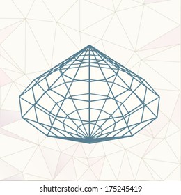diamond faceted shape