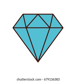 diamond figure isolated icon