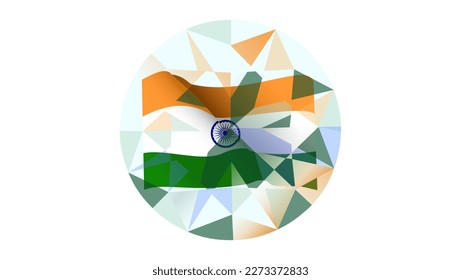 Diamantenflagge in Indien, hochwertiger Vektorgrafik