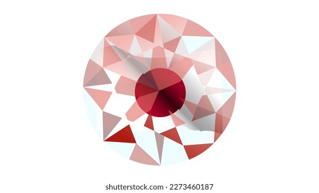 Diamantenflagge in Japan, hochwertige Vektorgrafik